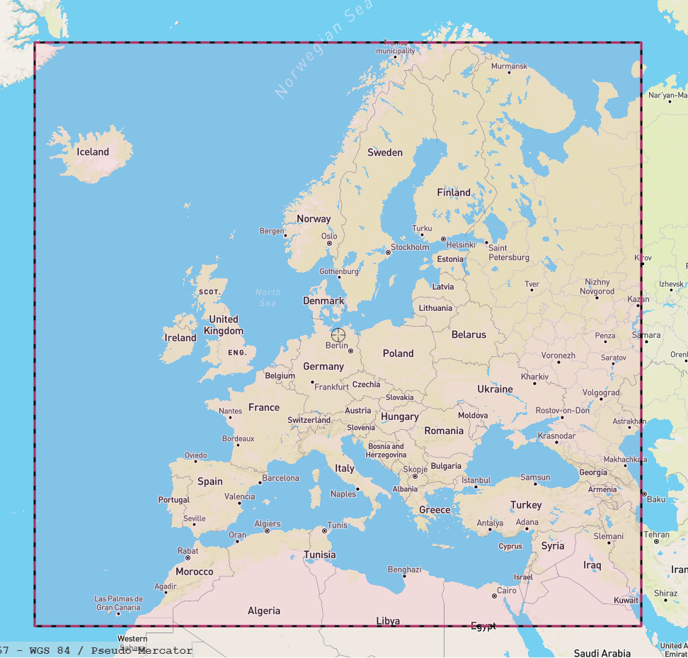 Bounding box for OPDI state vector coverage.